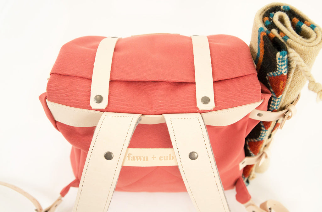 Ruckus Sack // Diaper Bag + Changing Mat Combo - Desert Rose