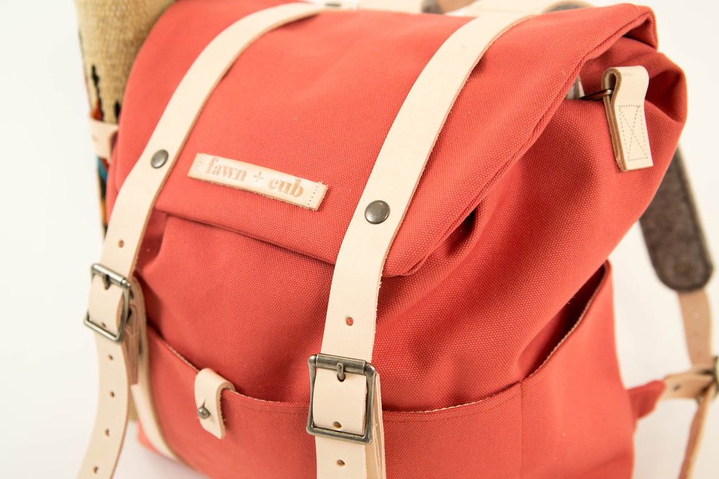 Ruckus Sack // Diaper Bag + Changing Mat Combo - Desert Rose