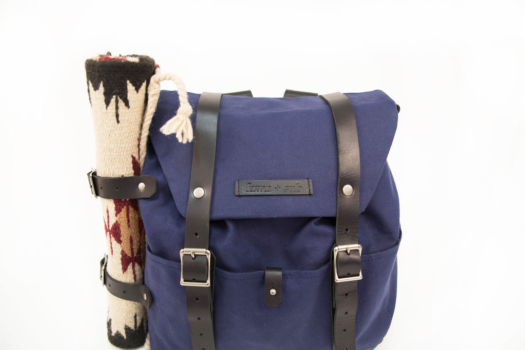 Ruckus Sack // Diaper Bag + Changing Mat Combo - Indigo Black