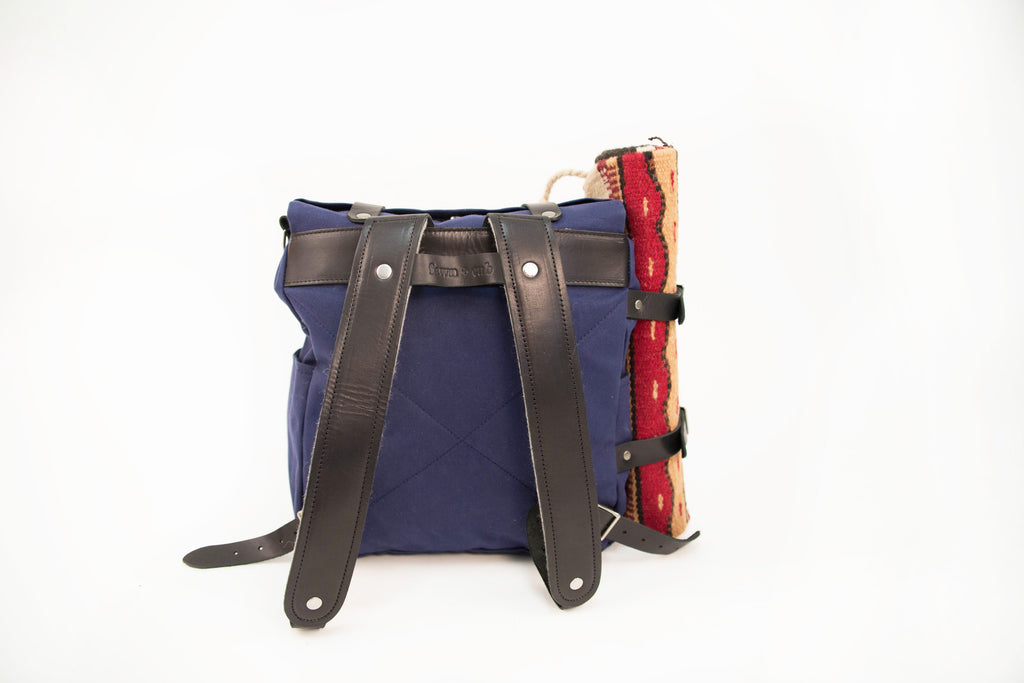 Ruckus Sack // Diaper Bag + Changing Mat Combo - Indigo Black