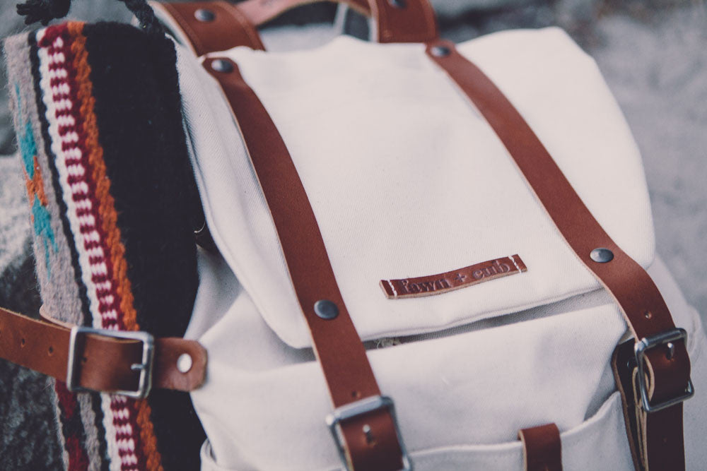 Ruckus Sack // Diaper Bag + Changing Mat Combo - Moonlight Sand