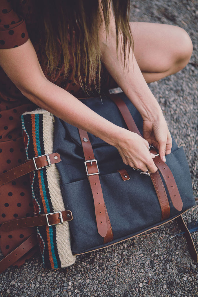 Ruckus Sack // Diaper Bag + Changing Mat Combo - Slate Grey