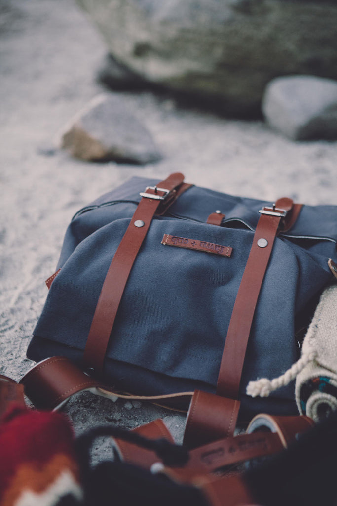 Ruckus Sack // Diaper Bag + Changing Mat Combo - Slate Grey