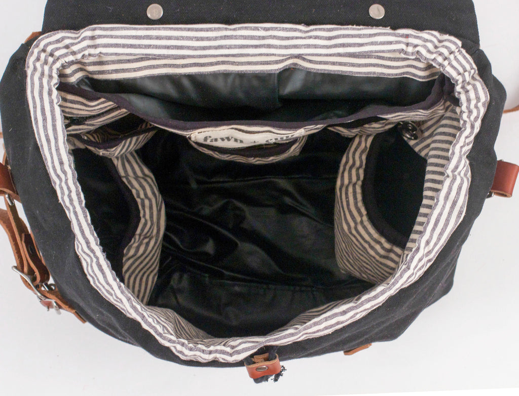 Ruckus Sack // Diaper Bag + Changing Mat Combo - Cocoa Black
