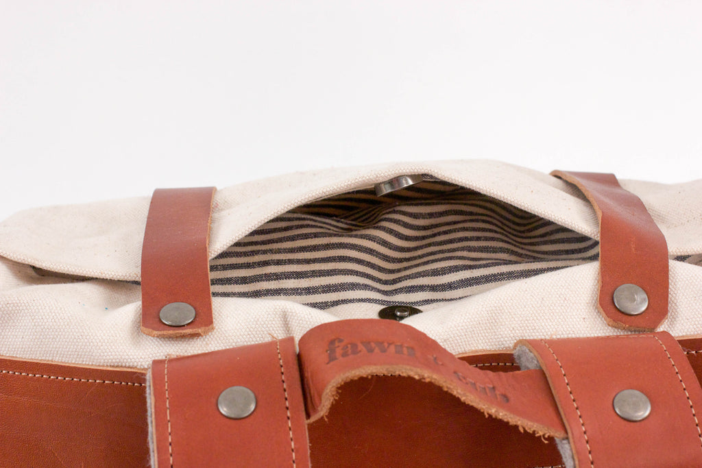 Ruckus Sack // Diaper Bag + Changing Mat Combo - Moonlight Sand