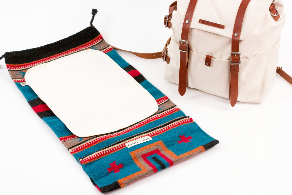 Ruckus Sack // Diaper Bag + Changing Mat Combo - Moonlight Sand