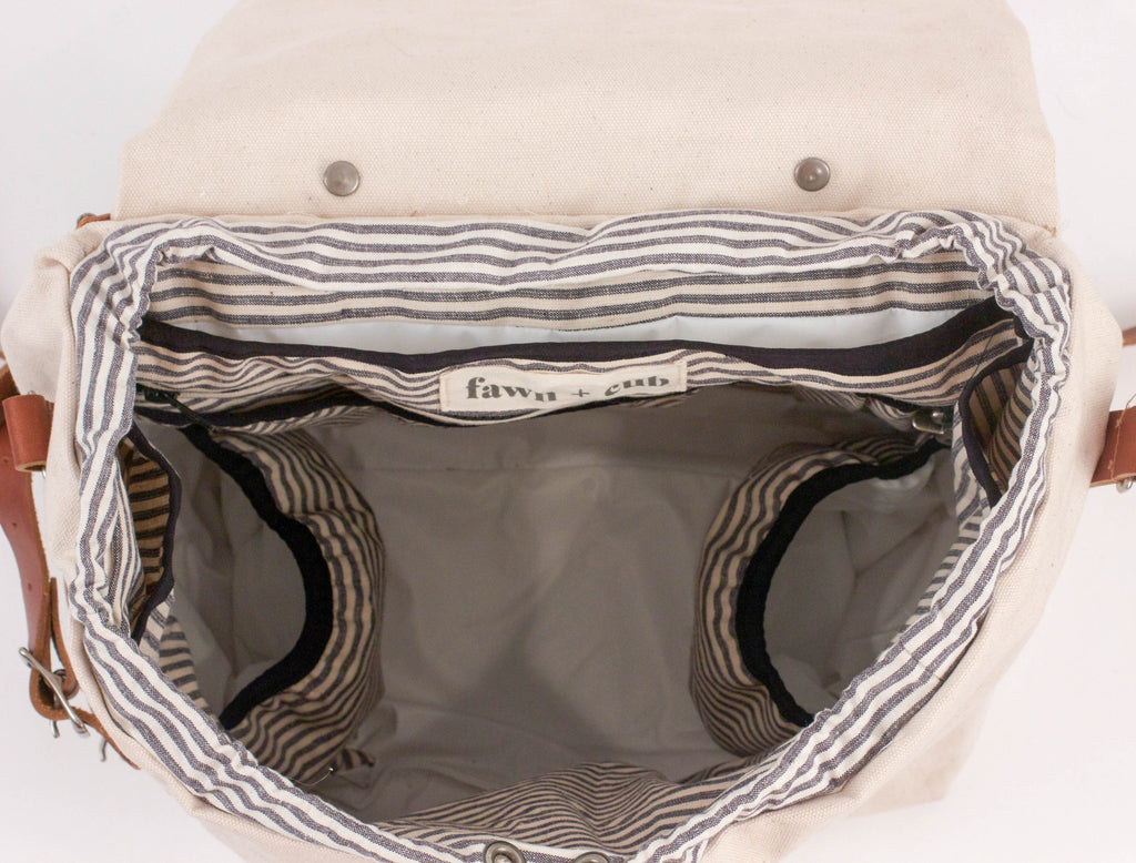 Ruckus Sack // Diaper Bag + Changing Mat Combo - Moonlight Sand