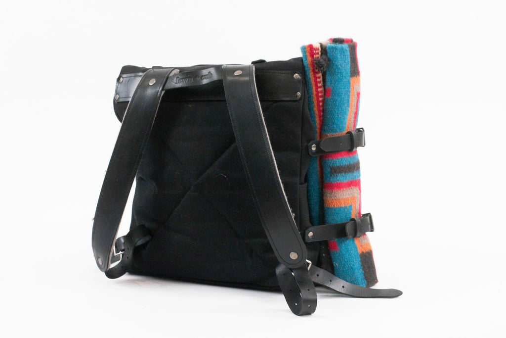 Ruckus Sack // Diaper Bag + Changing Mat Combo - Midnight Black