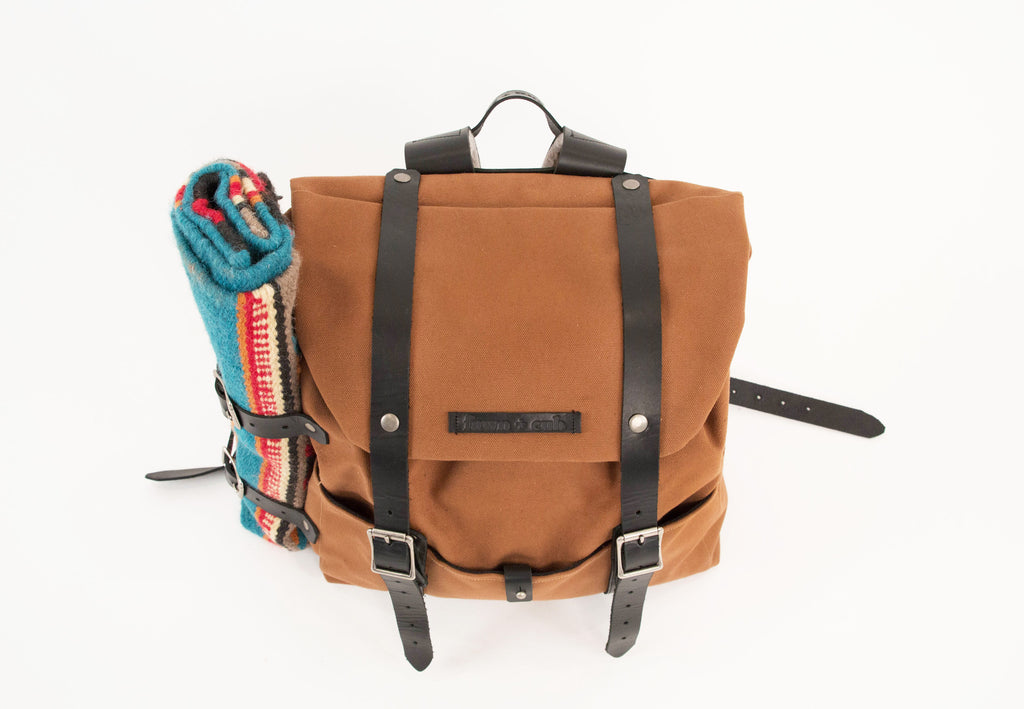 Ruckus Sack // Diaper Bag + Changing Mat Combo - Tobacco Black