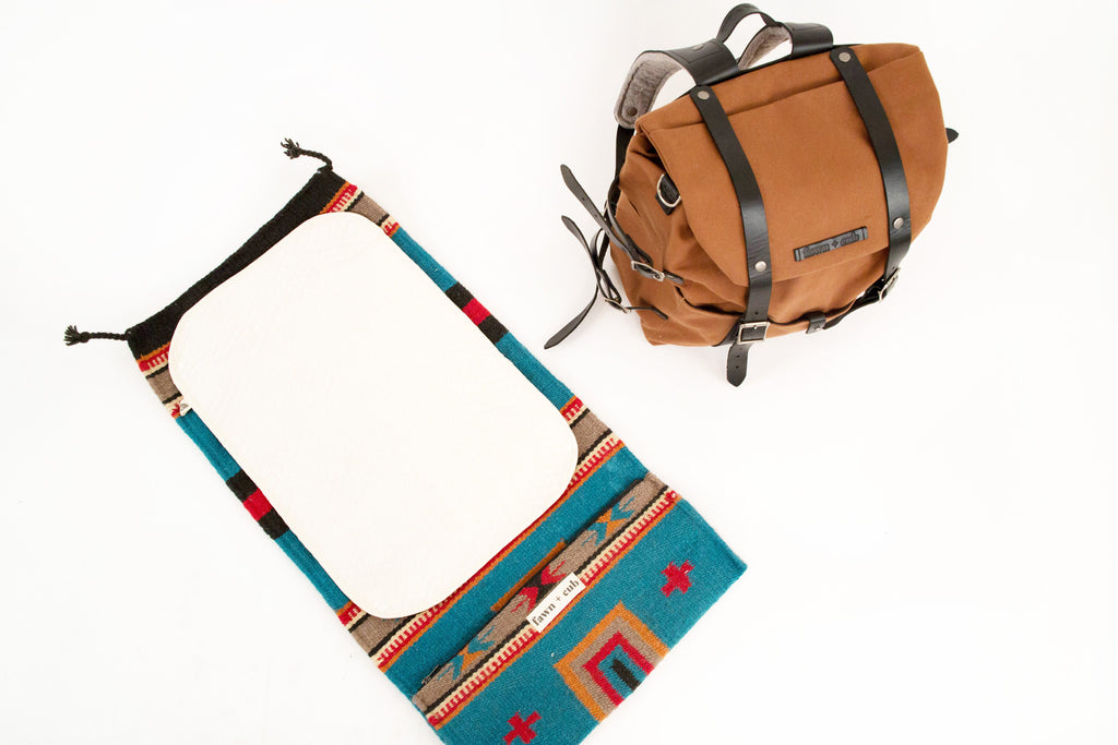 Ruckus Sack // Diaper Bag + Changing Mat Combo - Tobacco Black