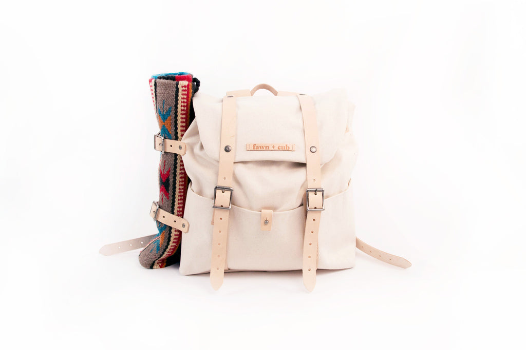 Ruckus Sack // Diaper Bag + Changing Mat Combo - Crystal Sand