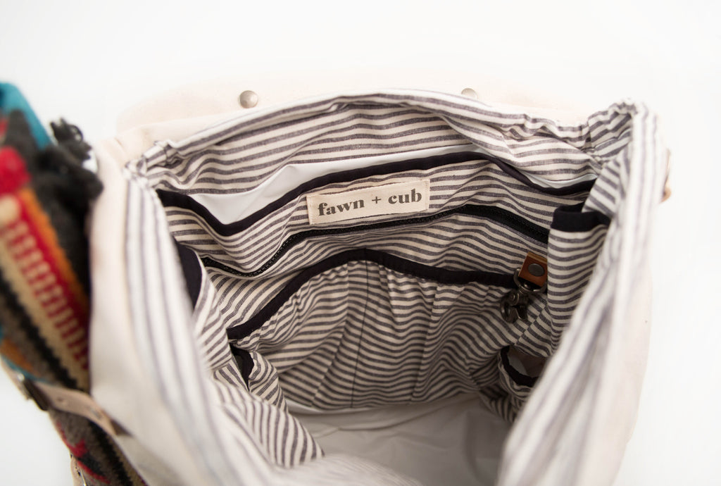 Ruckus Sack // Diaper Bag + Changing Mat Combo - Crystal Sand