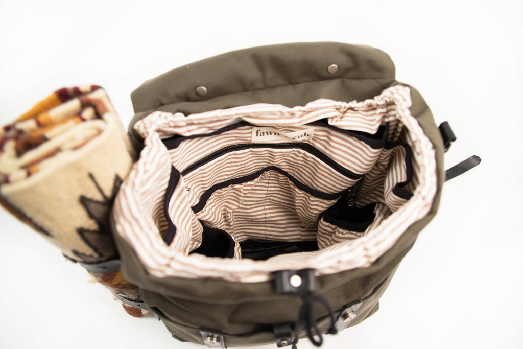 Ruckus Sack // Diaper Bag + Changing Mat Combo - Pine